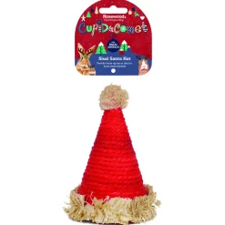 Rosewood Kerstmuts Sisal - Slaapplaats - 11x11x15 cm Rood