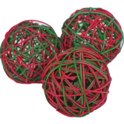 Rosewood Naturals Speelballen Rotan - Speelgoed - 8 cm