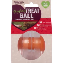 Rosewood Voerbal Met Geluid - Hondenspeelgoed - Oranje