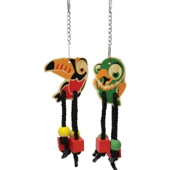 Rosewood Vogelspeelgoed Houten Hanger - Vogelspeelgoed - 4x9x35 cm