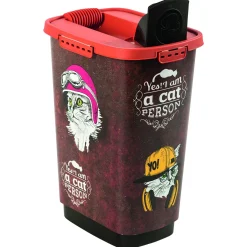 Rotho Mypet Voeder Strooicontainer - Kattenvoerbewaarbak - 330x250x463 mm 25 l 922 g Oranje