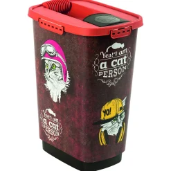 Rotho Mypet Voeder Strooicontainer - Kattenvoerbewaarbak - 330x250x463 mm 25 l 922 g Oranje