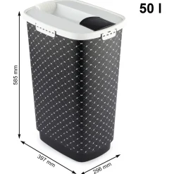 Rotho Mypet Voercontainer Zwart&Wit - Hondenvoerbewaarbak