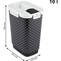 Rotho Mypet Voercontainer Zwart&Wit - Hondenvoerbewaarbak