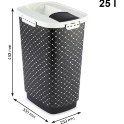 Rotho Mypet Voercontainer Zwart&Wit - Hondenvoerbewaarbak
