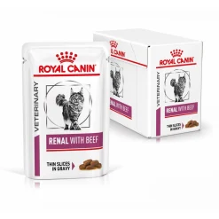 Royal Canin Veterinary Diet Renal Beef Wet - Kattenvoer - 12x85 g