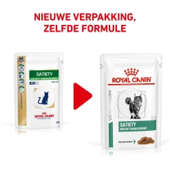Royal Canin Veterinary Diet Satiety Weight Management Wet - Kattenvoer - 12x85 g