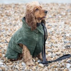 Rukka Pets Medea Eco - Luxe Badjas Olijfgroen - Hondenverzorging