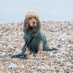 Rukka Pets Medea Eco - Luxe Badjas Olijfgroen - Hondenverzorging