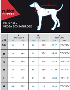 Rukka Pets Medea Eco - Luxe Badjas Olijfgroen - Hondenverzorging