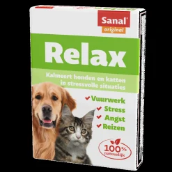 Sanal Relax Hond/Kat - Anti stressmiddel - 15 stuks