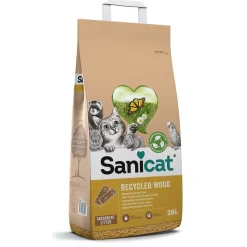 Sanicat Recycled Wood Pellets - Kattenbakvulling - 20 l