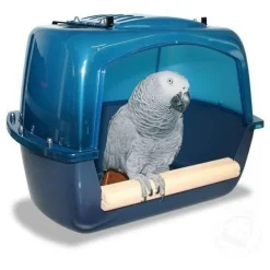 Savic Badhuis Papegaai Splash Giant - Vogelverblijven - 38x24x28 cm Blauw Xl