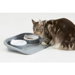 Savic Butler Voerplaat - Hondenvoerbak - 45x36x8 cm 430 g Grijs Wit Medium