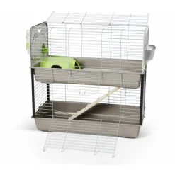 Savic Caesar 3 Double - Dierenverblijf - 100x50x97 cm Lichtgrijs Grijs