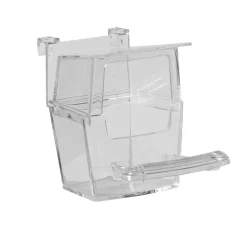 Savic Eetbakje Universeel - Vogel - Voerbak- Drinkbak - Transparant per stuk