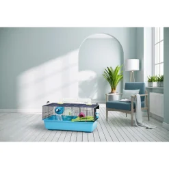 Savic Hamsterkooi Sky - Dierenverblijf - 80x50x50 cm Marineblauw
