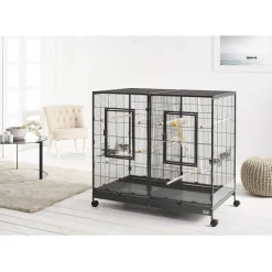 Savic Kleine Dierenkooi Tasmania 120 - Dierenverblijf - 120x65x107 cm Zwart