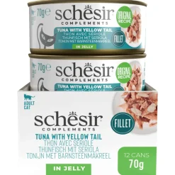 Schesir Blik Gelei - Kattenvoer - Tonijn Geelvintonijn 70 g