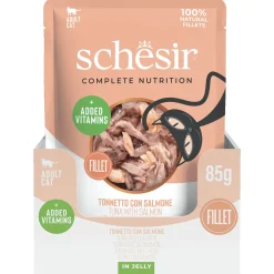 Schesir Cat Maaltijdzakjes Adult In Gelei 85 g - Kattenvoer