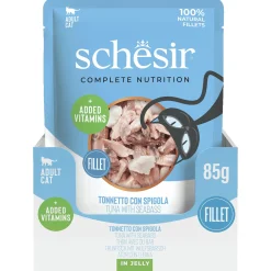 Schesir Cat Maaltijdzakjes Adult In Gelei 85 g - Kattenvoer