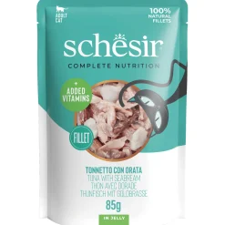 Schesir Cat Maaltijdzakjes Adult In Gelei 85 g - Kattenvoer