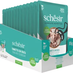 Schesir Cat Maaltijdzakjes Adult In Gelei 85 g - Kattenvoer