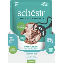 Schesir Cat Maaltijdzakjes Adult In Gelei 85 g - Kattenvoer