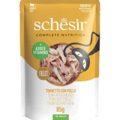 Schesir Cat Maaltijdzakjes Adult In Gelei 85 g - Kattenvoer