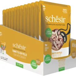 Schesir Cat Maaltijdzakjes Adult In Gelei 85 g - Kattenvoer