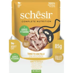 Schesir Cat Maaltijdzakjes Adult In Gelei 85 g - Kattenvoer