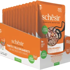 Schesir Cat Maaltijdzakjes Adult In Gelei 85 g - Kattenvoer