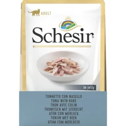 Schesir Cat Maaltijdzakjes Adult In Gelei 85 g - Kattenvoer