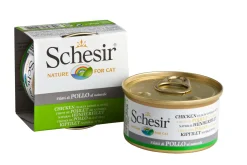 Schesir Kat Blik Gekookte Kip - Kattenvoer - Kipfilet Gekookt 85 g