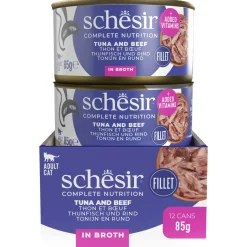Schesir Kat Blik Gekookte Vis 85 g - Kattenvoer