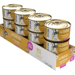 Schesir Kat Blik Gekookte Vis 85 g - Kattenvoer