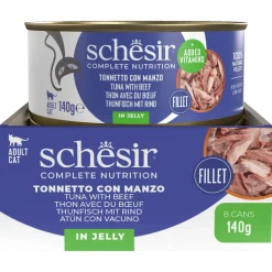 Schesir Kat Blik Gelei 140 g - Kattenvoer