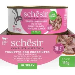 Schesir Kat Blik Gelei 140 g - Kattenvoer