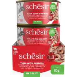 Schesir Kat Blik Gelei Vis 85 g - Kattenvoer