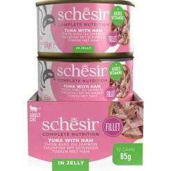 Schesir Kat Blik Gelei Vis 85 g - Kattenvoer