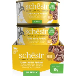 Schesir Kat Blik Gelei Vis 85 g - Kattenvoer