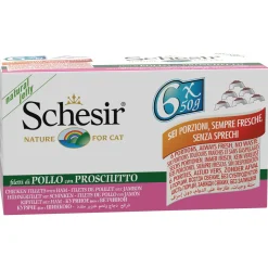 Schesir Kat Mp Blik Gelei 6x50 g - Kattenvoer