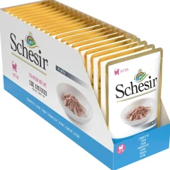 Schesir Kitten Maaltijdzakjes In Gelei - Kattenvoer - Tonijn 85 g