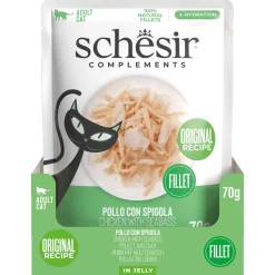 Schesir Pouch - Kattenvoer - Kip Zeebaars 70 g