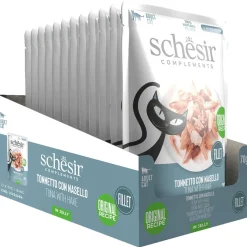 Schesir Pouch - Kattenvoer - Tonijn Heek 70 g