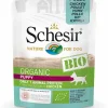 Schesir Puppy Bio Maaltijdzakjes Paté - Hondenvoer - Kip 85 g