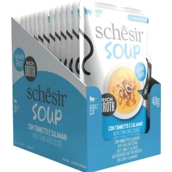 Schesir Soup - Kattenvoer - Tonijn Inktvis 40 g