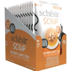 Schesir Soup - Kattenvoer - Tonijn Wortel Pompoen 40 g Soup