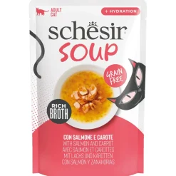 Schesir Soup - Kattenvoer - Zalm Wortel 40 g Soup