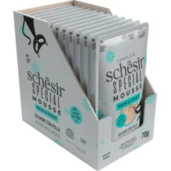 Schesir Special Mouse Skin & Coat - Kattenvoer - 70 g